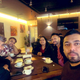 From right to left: Dr Karan Sandhu, Hardeep Singh, Dr Pooja Praharaj, Dr Swadhin Mohapatra, Mani Chahal. The team had a meal in Ukraine on March 6 before leaving for the Romanian border.